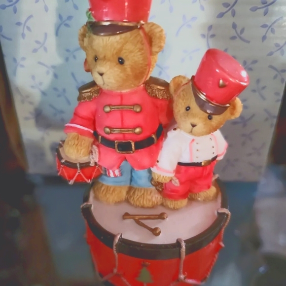 Cherished Teddies lot of 3 teddy figurines. Honey bear Holiday drummer boy - Picture 3 of 3